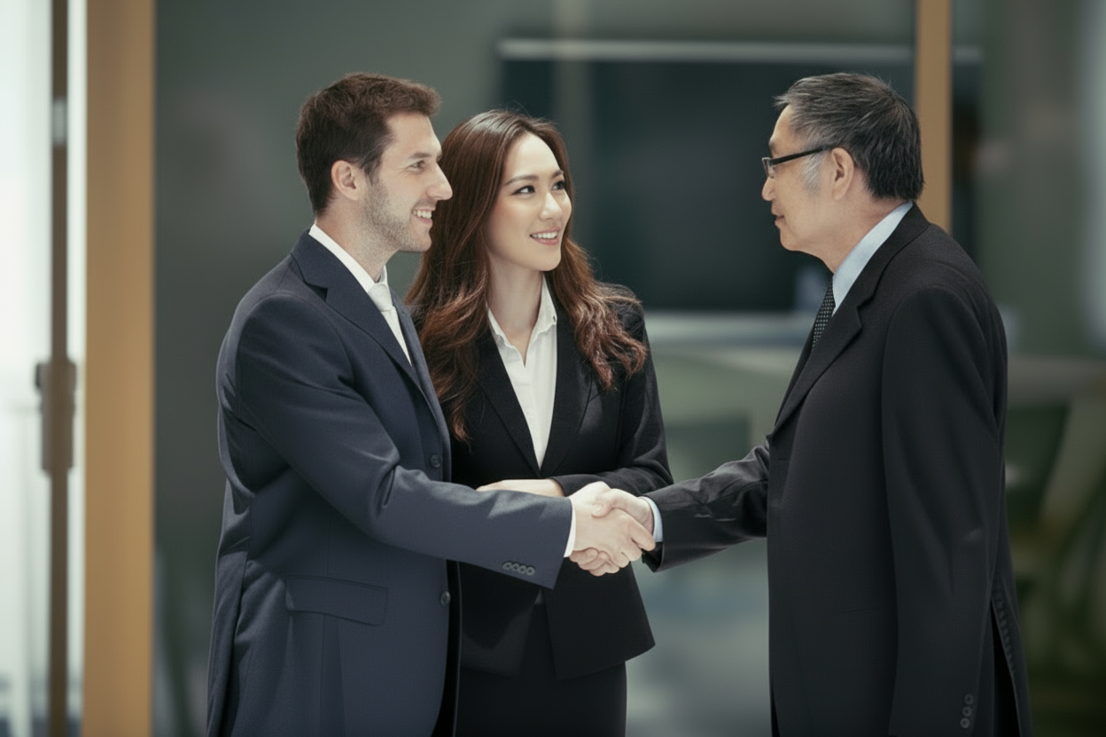 Three-person On-site Interpretation